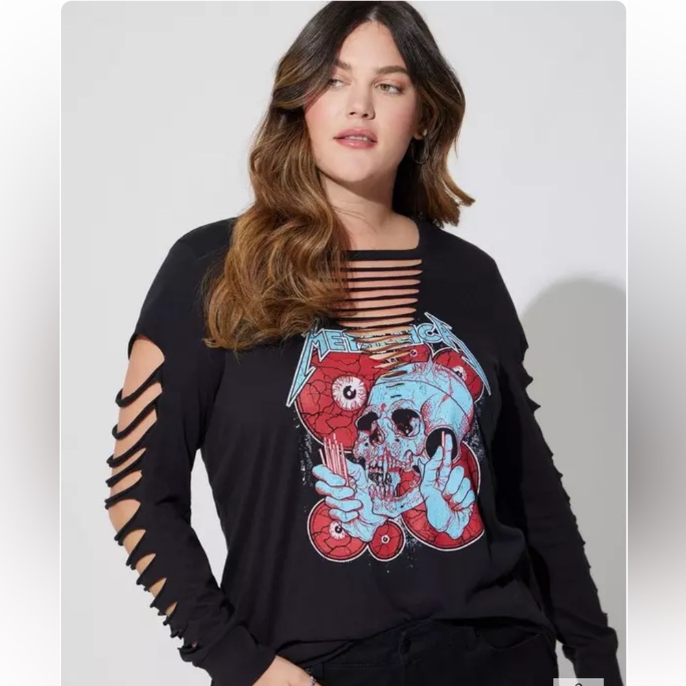 NWT Metallica Classic Fit Cotton Long Sleeve Slash Tee